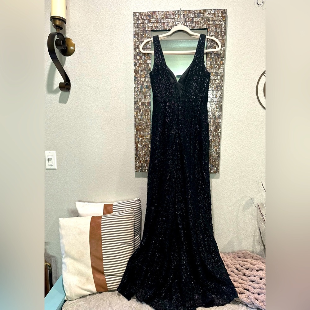 Cocktail/party Black Sleek Hugo Bascati sz 6